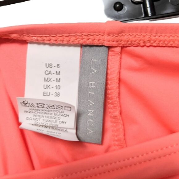 NWT LA BLANCA Island Goddess Solid Hipster Bottom 6 - Picture 3 of 4